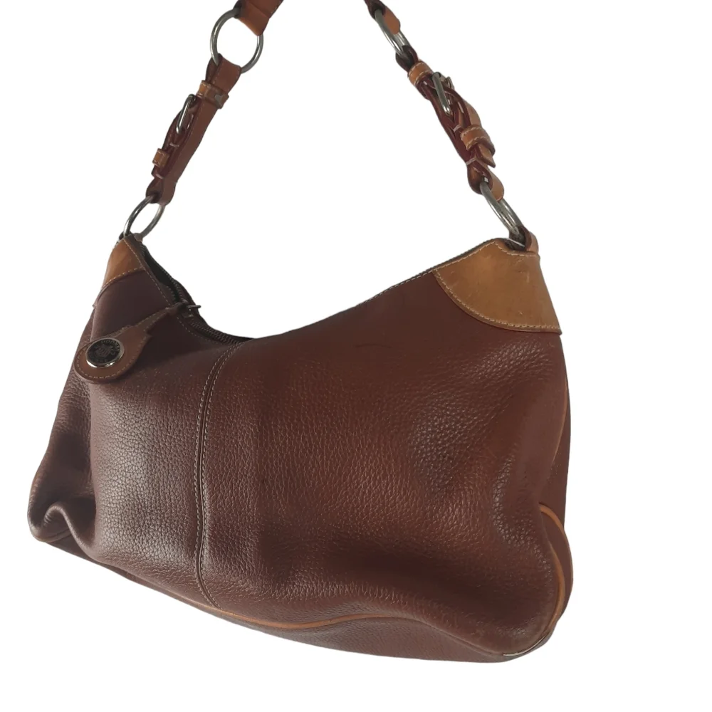 Vintage DOONEY & BOURKE Brown All Weather Leather Satchel Handbag - Picture 6 of 15